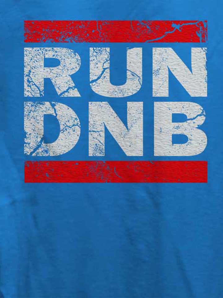 run-dnb-vintage-damen-t-shirt royal 4