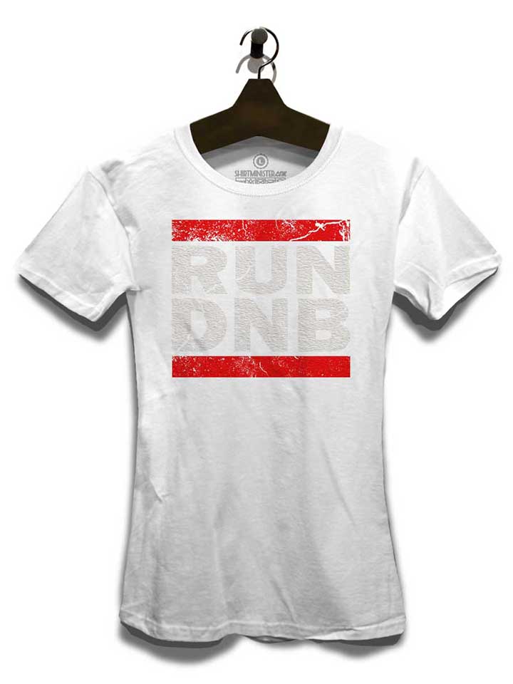 run-dnb-vintage-damen-t-shirt weiss 3