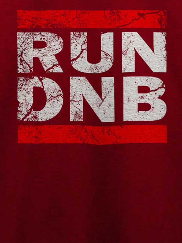 run-dnb-vintage-t-shirt bordeaux 4