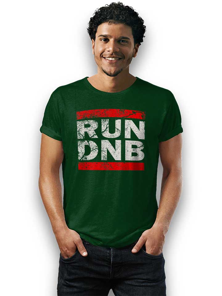 run-dnb-vintage-t-shirt dunkelgruen 2