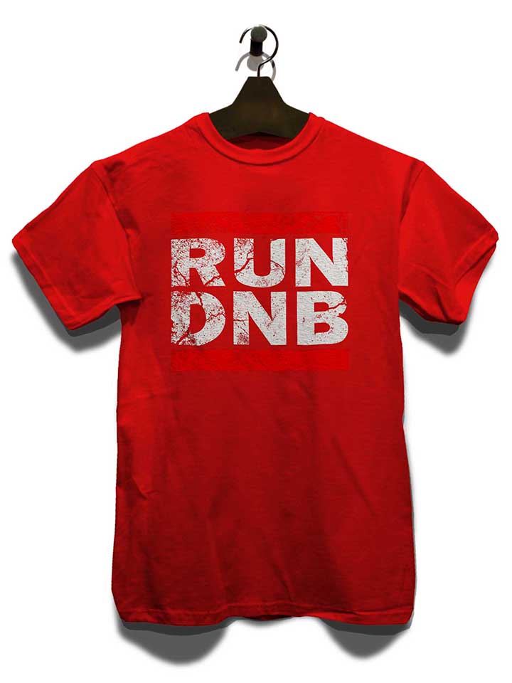 run-dnb-vintage-t-shirt rot 3