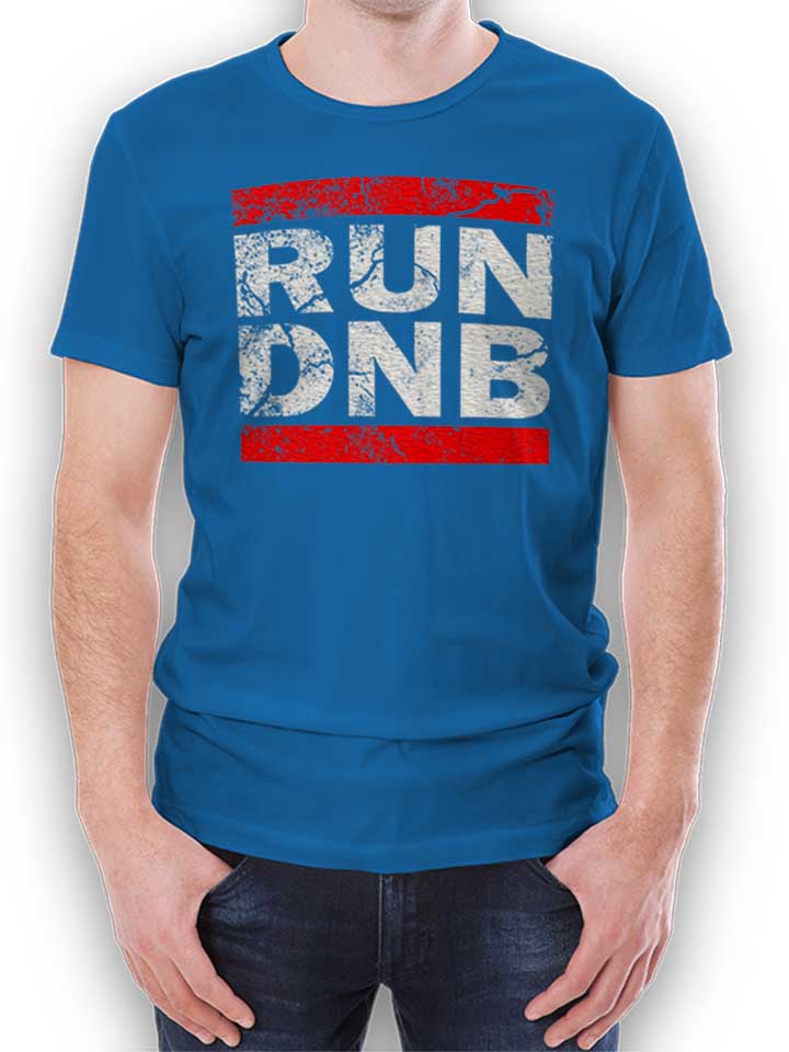 Run Dnb Vintage Camiseta azul-real L