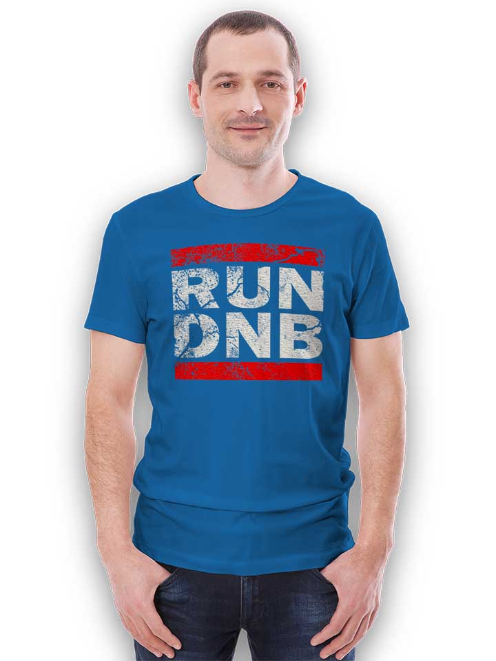 run-dnb-vintage-t-shirt royal 2