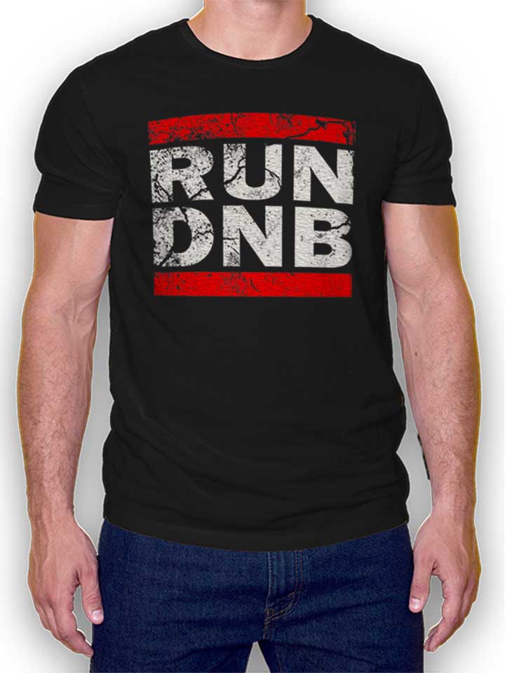 Run Dnb Vintage T-Shirt schwarz L
