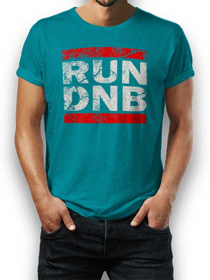 run-dnb-vintage-t-shirt tuerkis 1