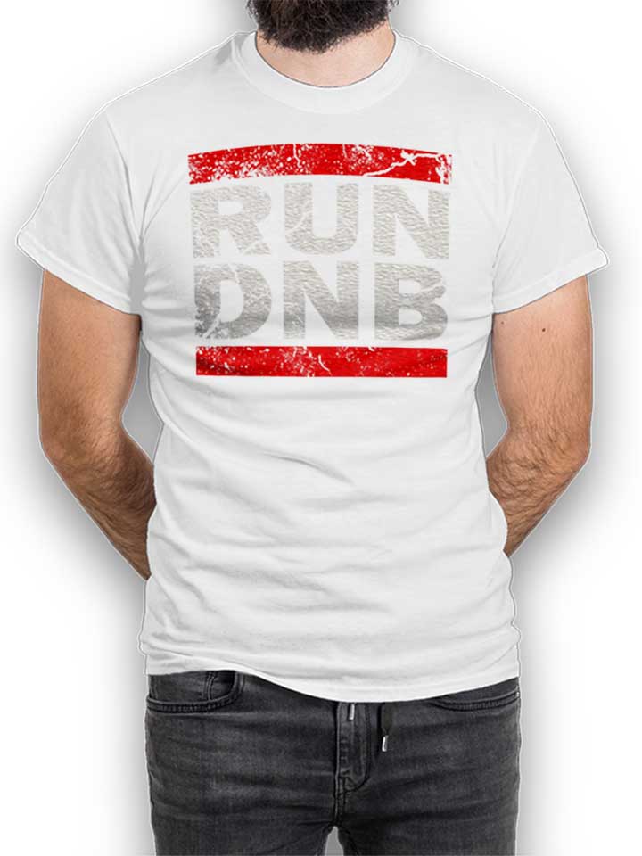 run-dnb-vintage-t-shirt weiss 1