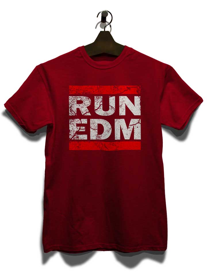 run-edm-vintage-t-shirt bordeaux 3