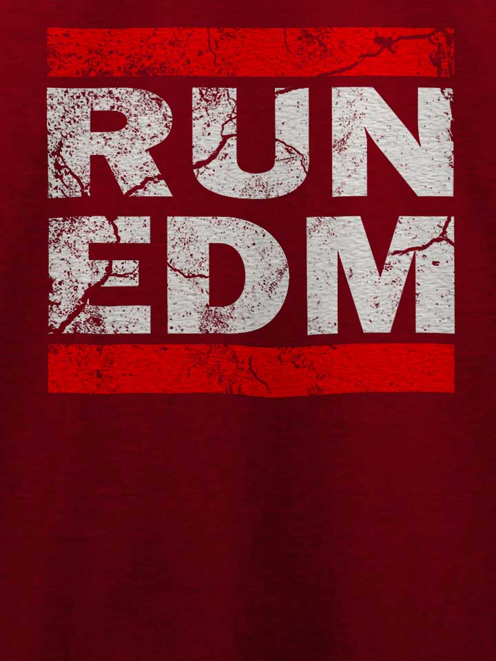 run-edm-vintage-t-shirt bordeaux 4