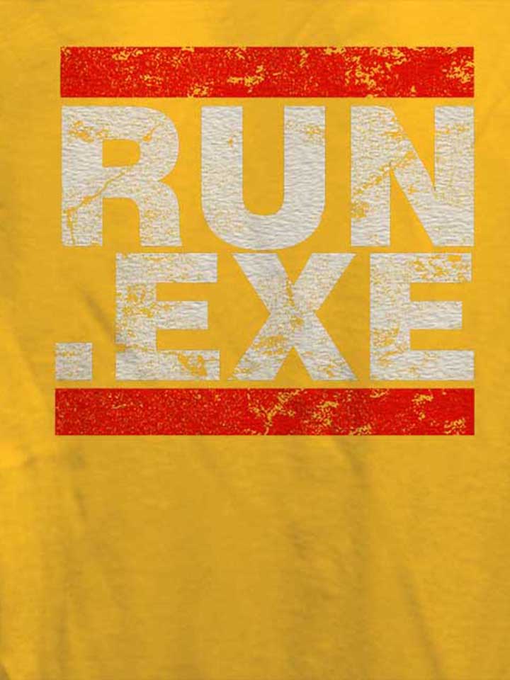 run-exe-vintage-damen-t-shirt gelb 4