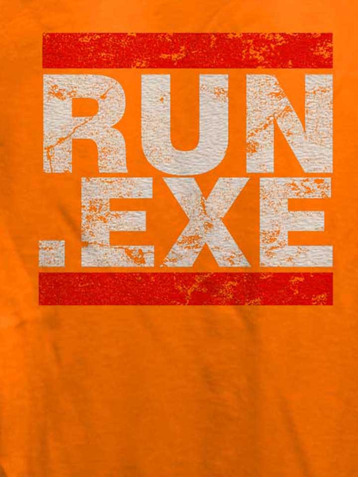 run-exe-vintage-damen-t-shirt orange 4