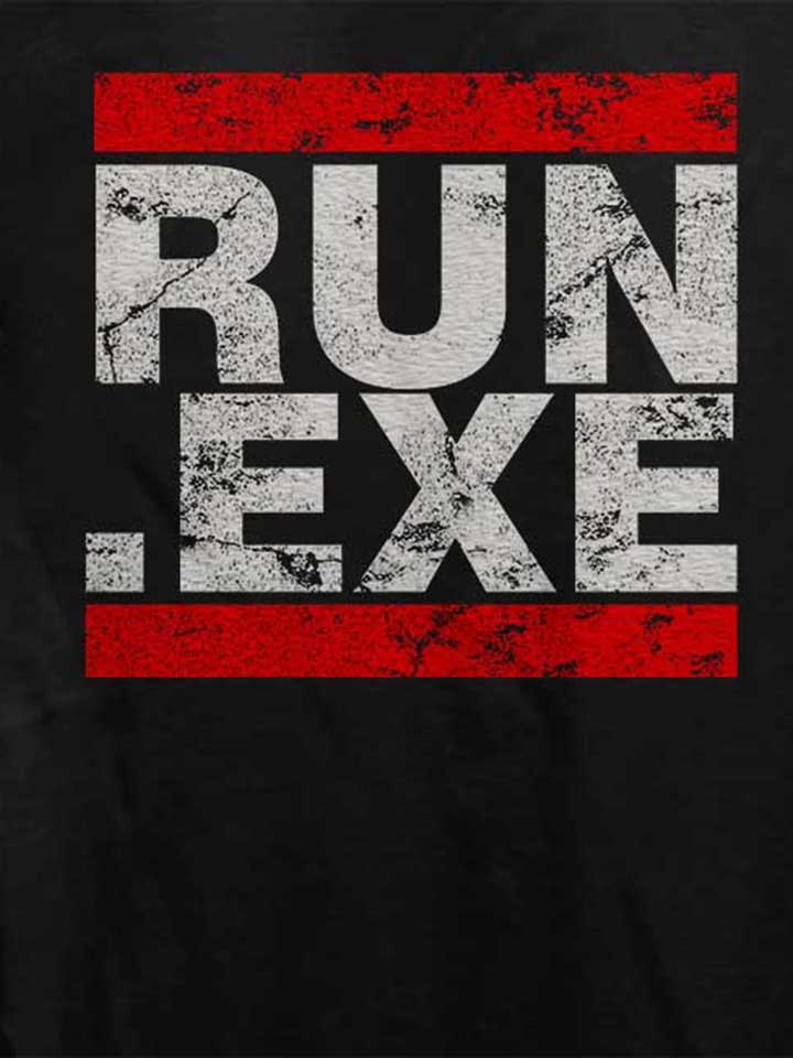 run-exe-vintage-damen-t-shirt schwarz 4