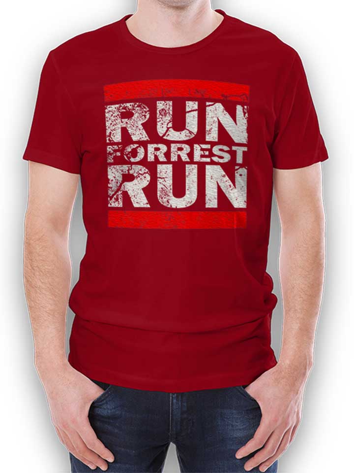 run-forrest-run-t-shirt bordeaux 1