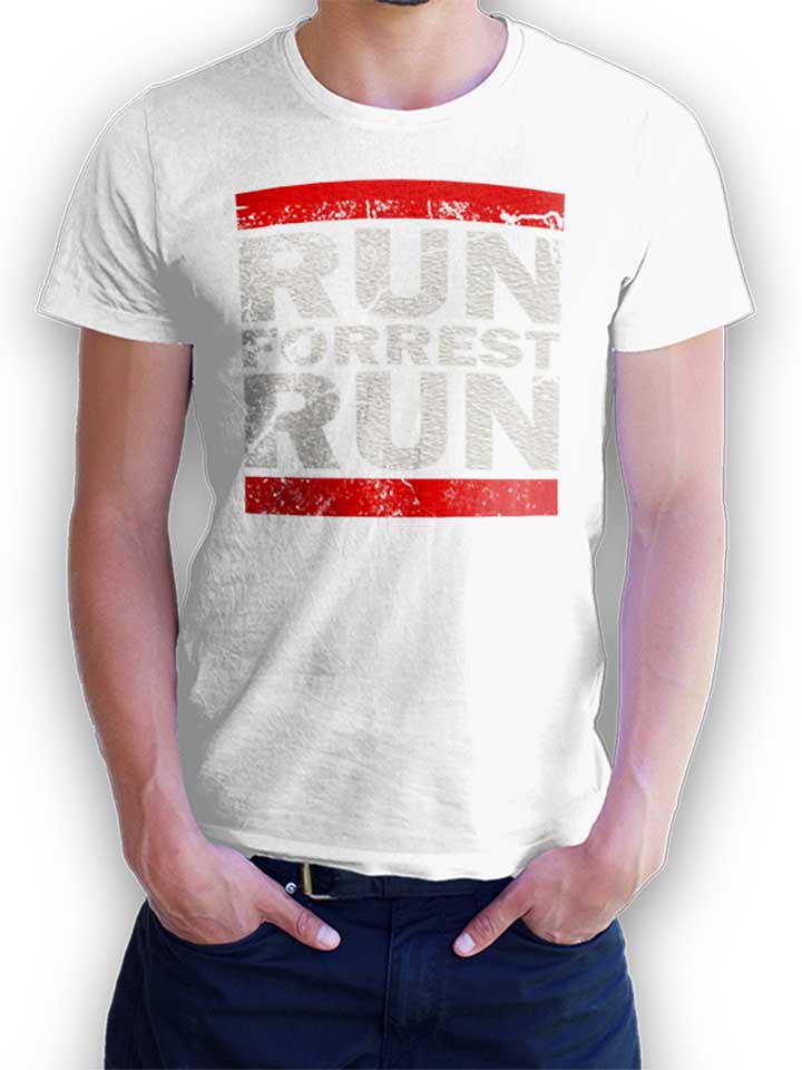 Run Forrest Run Camiseta blanco L