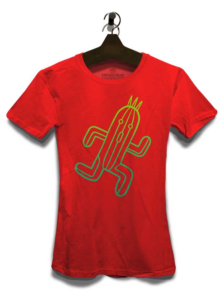 running-cactus-damen-t-shirt rot 3