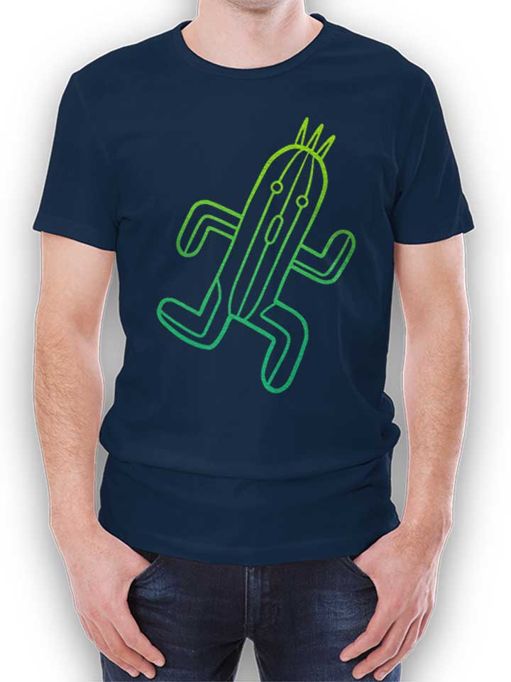 Running Cactus T-Shirt dunkelblau L