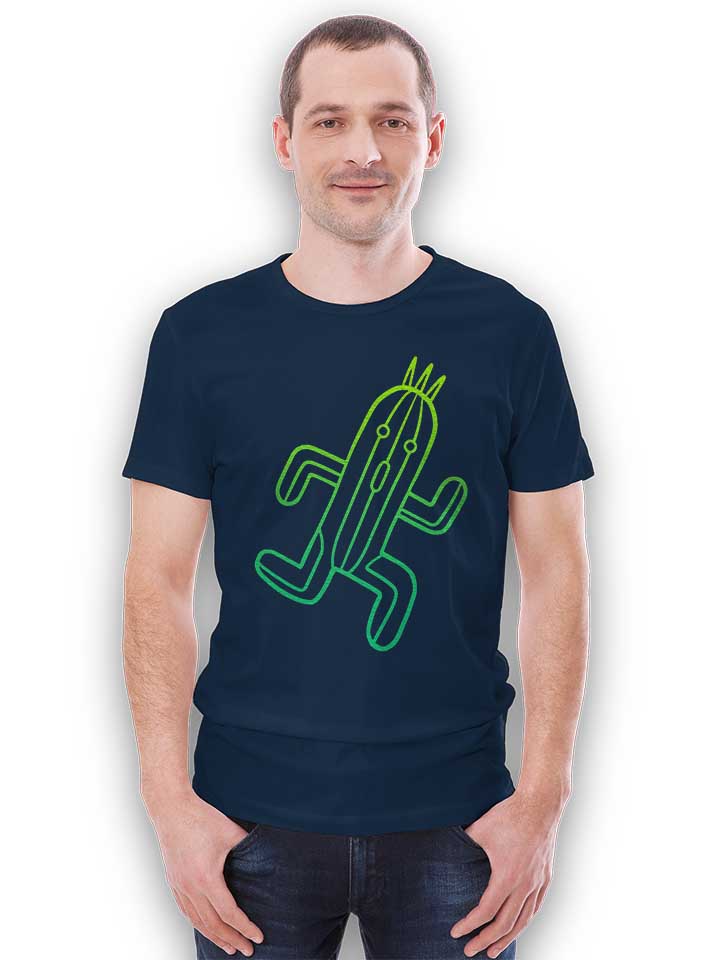 running-cactus-t-shirt dunkelblau 2