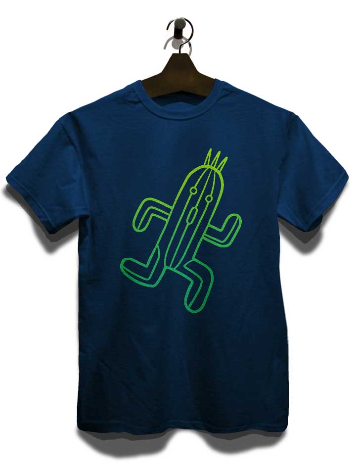 running-cactus-t-shirt dunkelblau 3