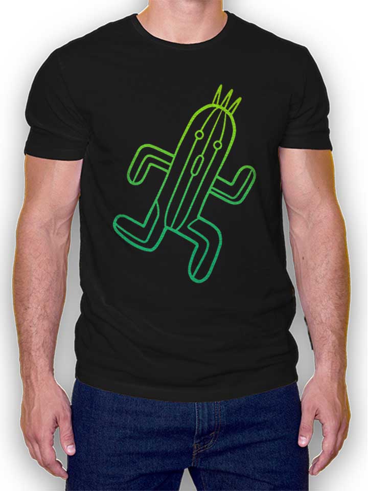 running-cactus-t-shirt schwarz 1