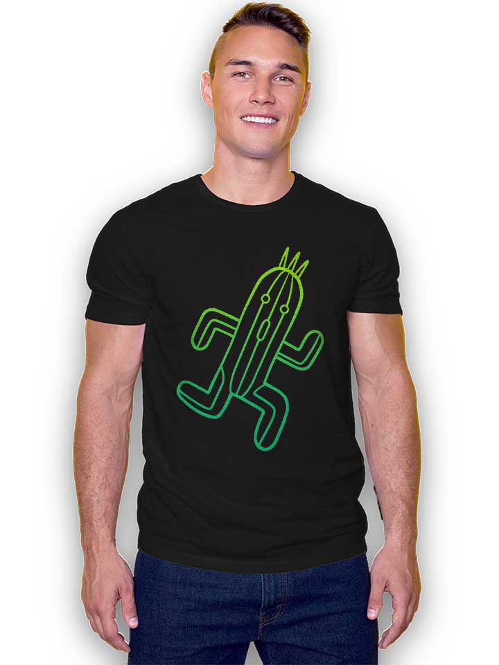 running-cactus-t-shirt schwarz 2