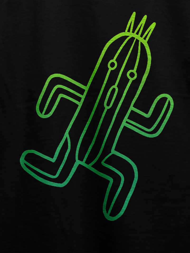 running-cactus-t-shirt schwarz 4
