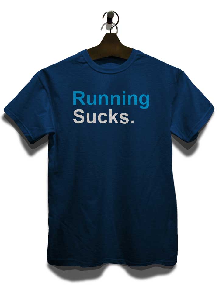 running-sucks-t-shirt dunkelblau 3