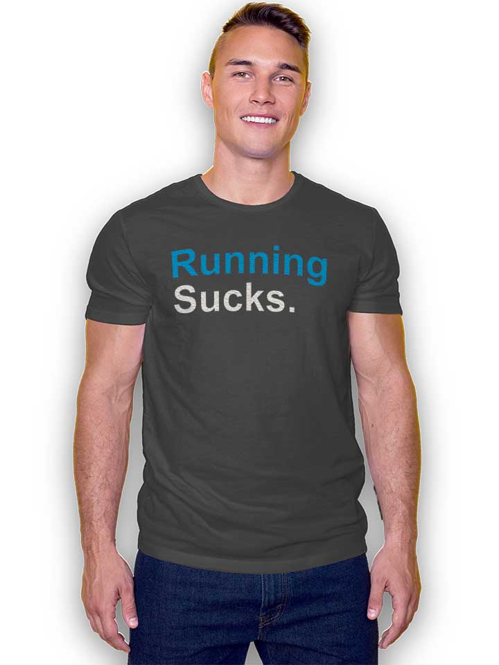 running-sucks-t-shirt dunkelgrau 2
