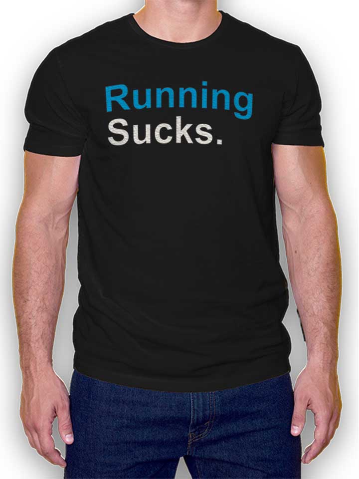 running-sucks-t-shirt schwarz 1