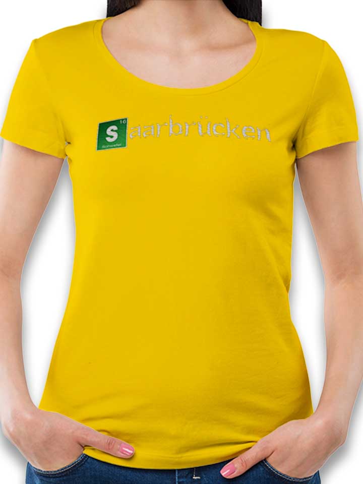 Saarbruecken Damen T-Shirt gelb L
