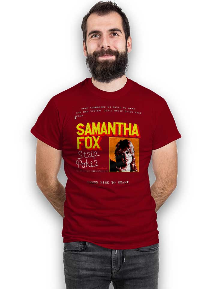 samantha-fox-strip-poker-t-shirt bordeaux 2
