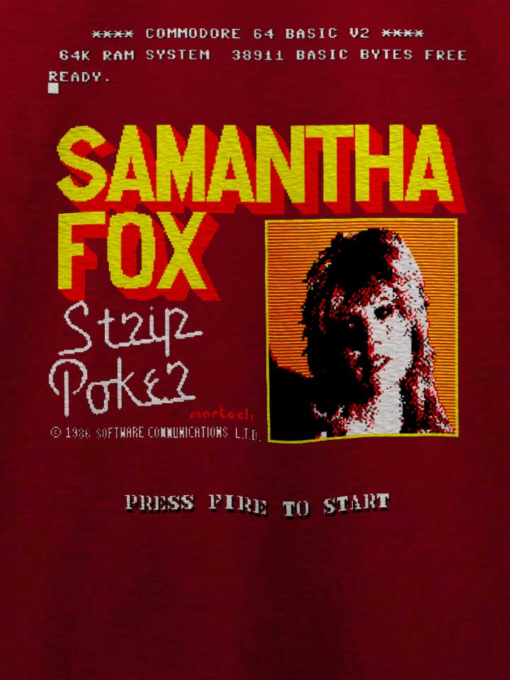 samantha-fox-strip-poker-t-shirt bordeaux 4