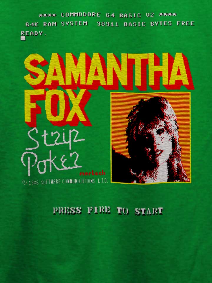 samantha-fox-strip-poker-t-shirt gruen 4