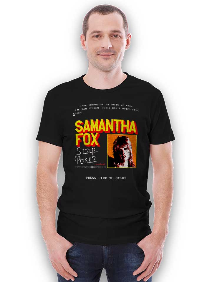 samantha-fox-strip-poker-t-shirt schwarz 2