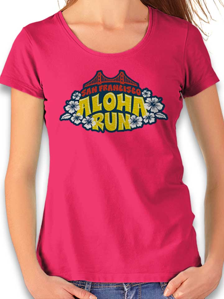 San Francisco Aloha Run Damen T-Shirt fuchsia L