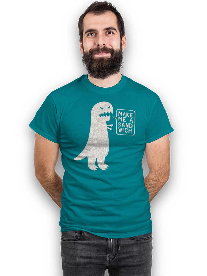 sandwich-dinosaur-t-shirt tuerkis 2