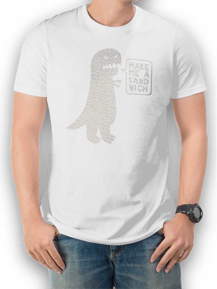 Sandwich Dinosaur T-Shirt white L
