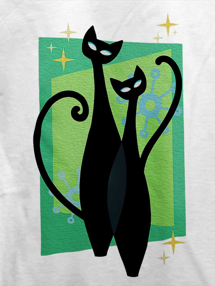 sassy-sparkling-atomic-age-black-kitschy-cats-t-shirt weiss 4