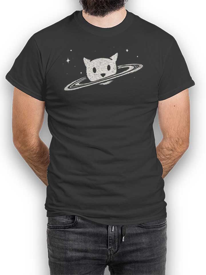 saturn-the-cat-t-shirt dunkelgrau 1