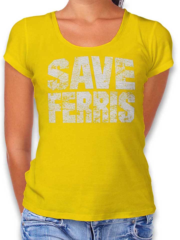 save-ferris-damen-t-shirt gelb 1