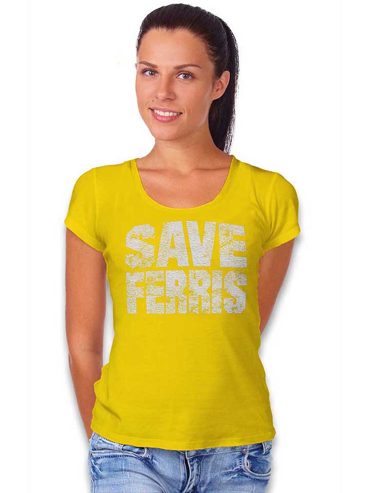 save-ferris-damen-t-shirt gelb 2
