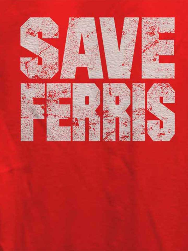 save-ferris-damen-t-shirt rot 4