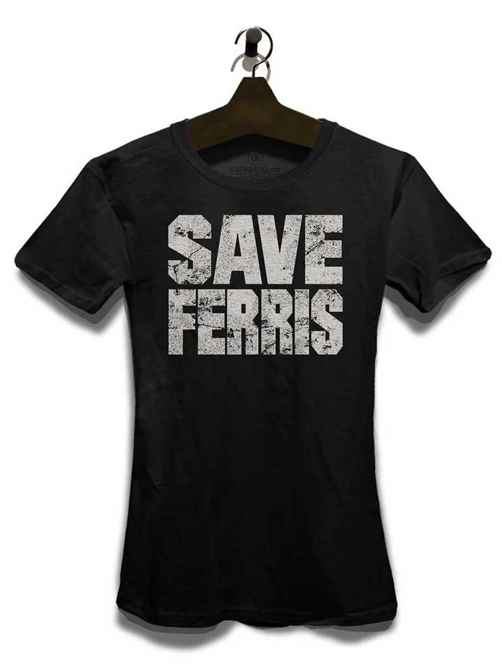save-ferris-damen-t-shirt schwarz 3