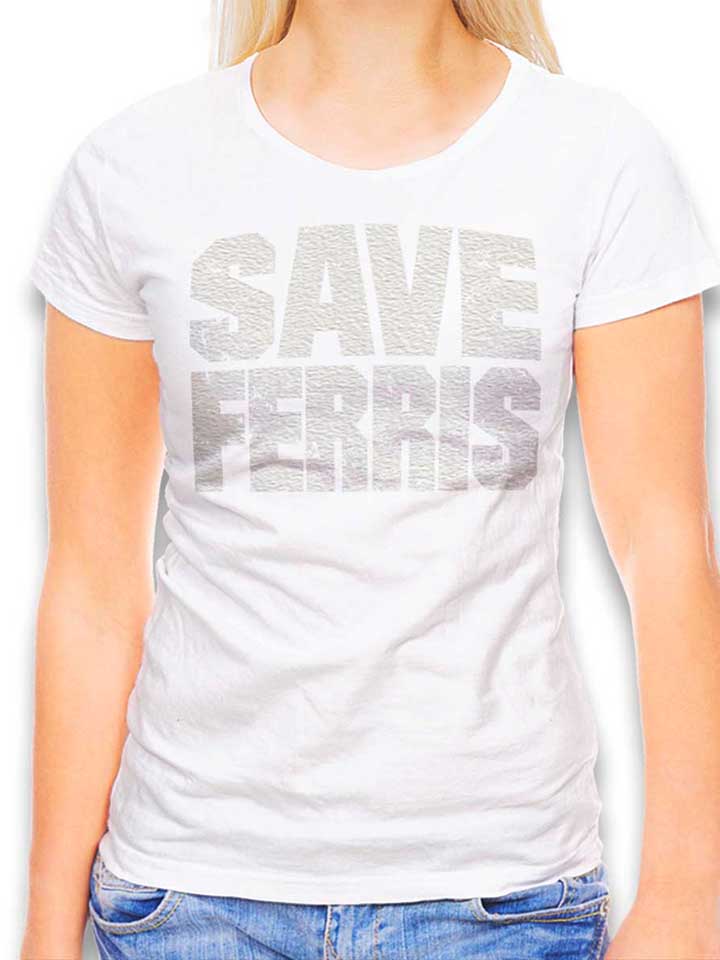 Save Ferris Damen T-Shirt weiss L