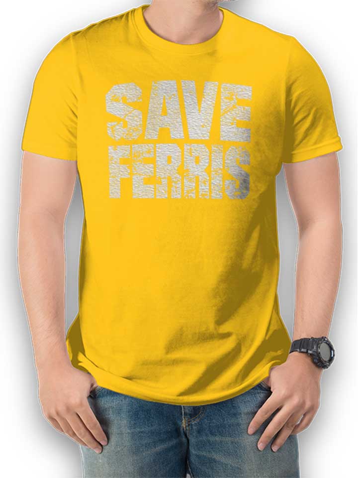 Save Ferris Camiseta amarillo L