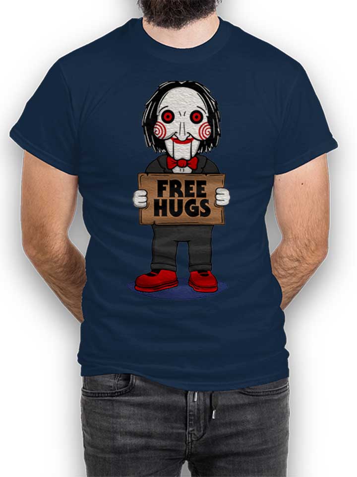 Saw Free Hugs T-Shirt dunkelblau L