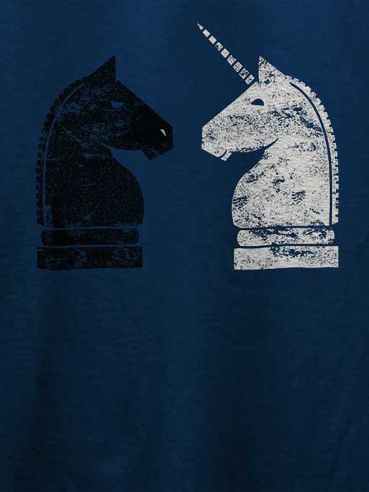 schach-einhorn-t-shirt dunkelblau 4