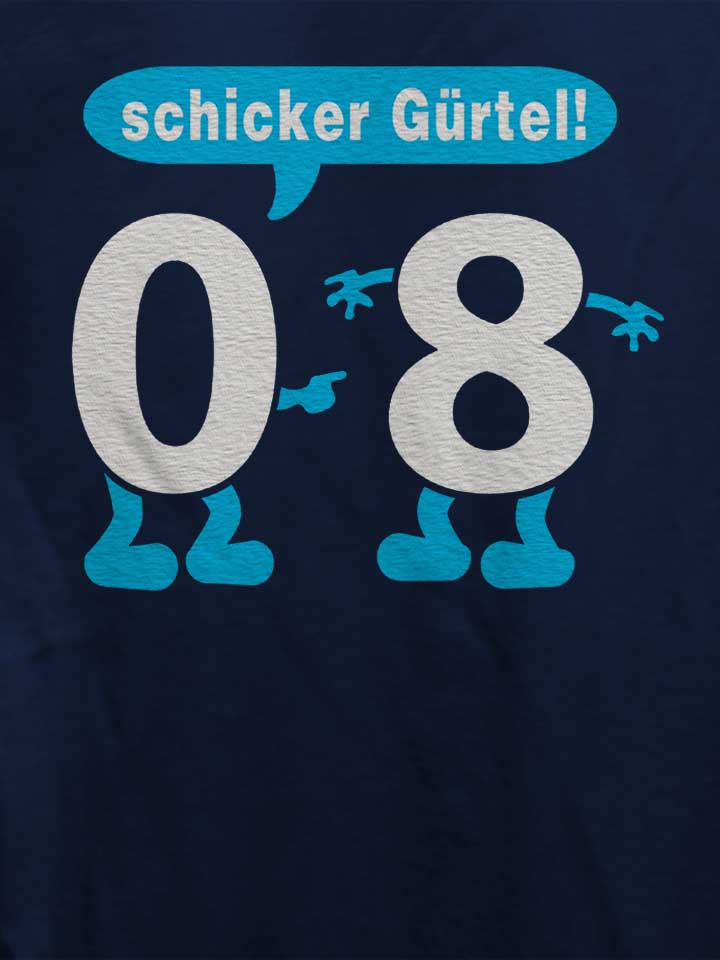 schicker-guertel-damen-t-shirt dunkelblau 4