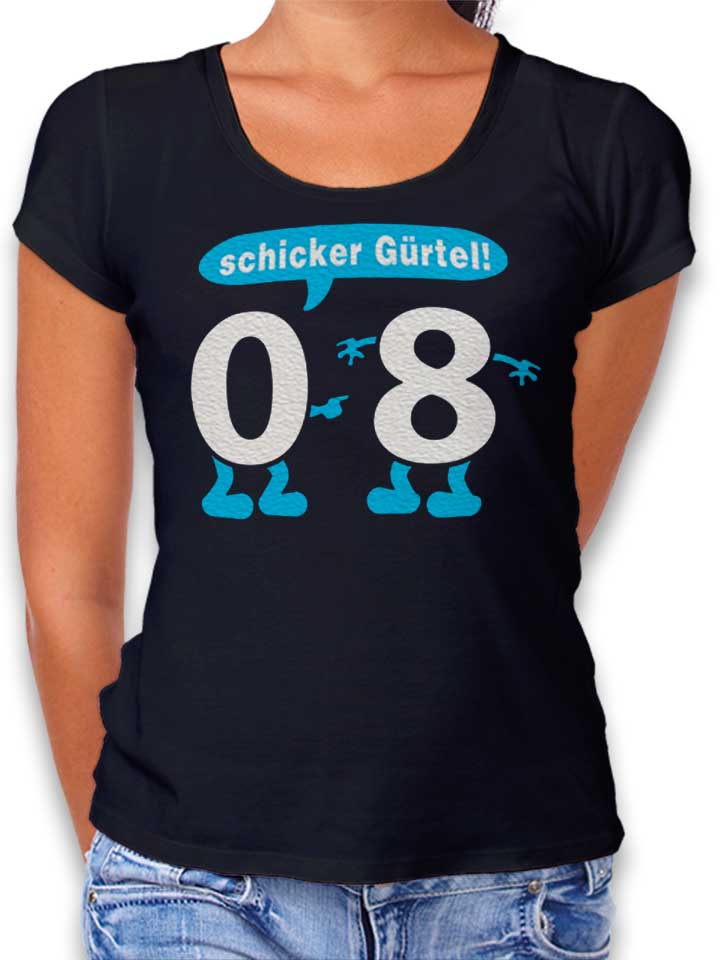 schicker-guertel-damen-t-shirt schwarz 1