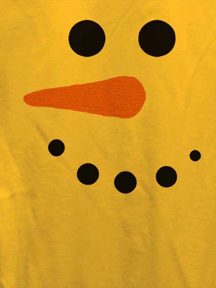 schneeman-gesicht-damen-t-shirt gelb 4
