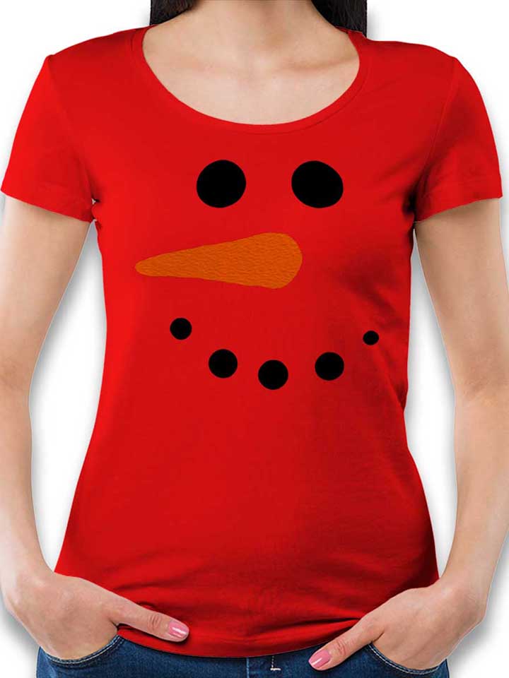 schneeman-gesicht-damen-t-shirt rot 1