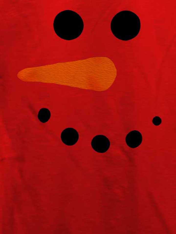 schneeman-gesicht-t-shirt rot 4